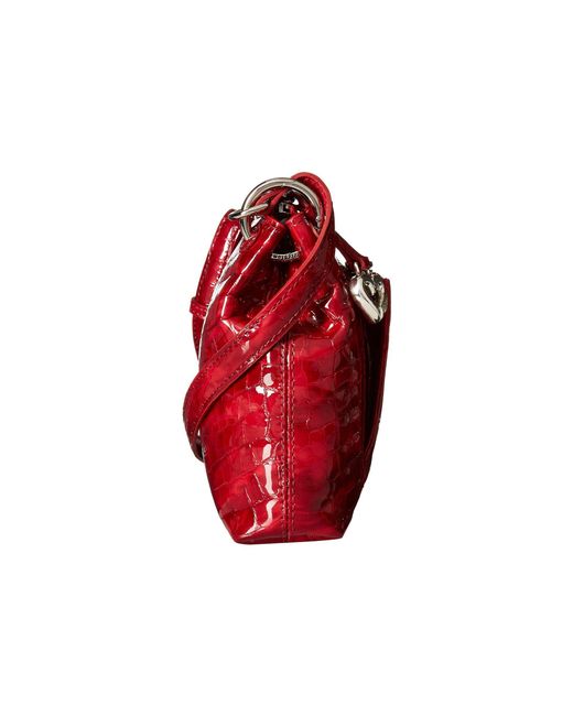 BRIGHTON Straw Handbag Purse Bag with Red Leather Detailing-NICE | eBay