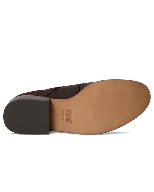 Eileen Fisher Black Span Bootie Boots, Leather