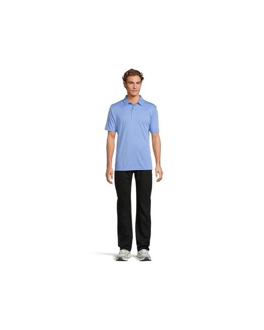 Callaway Apparel Blue Tournament Short Sleeve Polo Clothing, Polyester for men
