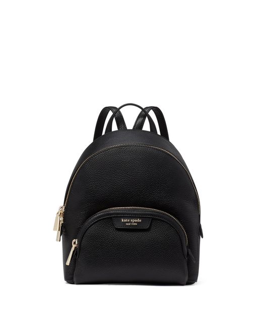 Kate Spade Hudson Pebbled Leather Small Backpack in Black Lyst