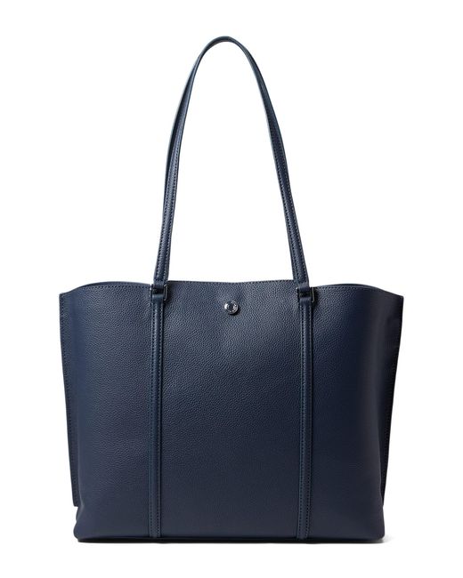 Cole Haan Leather Grand Series Everyday Tote in Navy (Blue) Lyst
