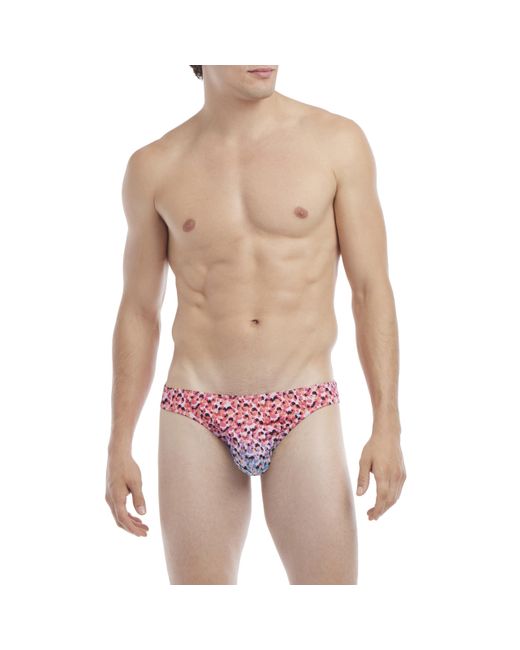 2xist Multicolor 2(x)ist Sliq Hip Brief (ombree Leopard) Underwear for men
