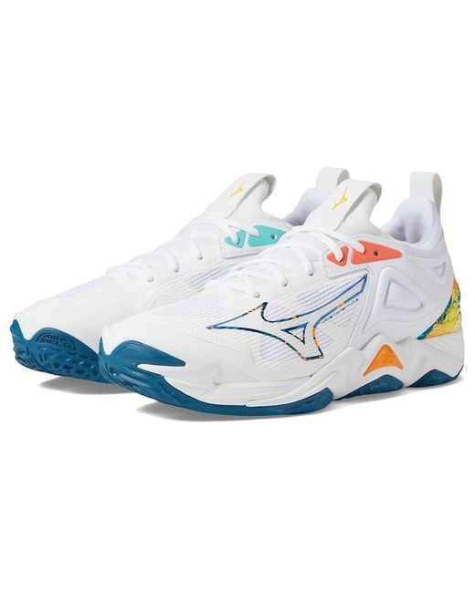 Mizuno White Wave Momentum 3 (/Moroccan) Volleyball Shoes