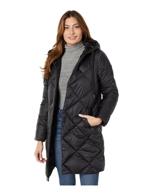 MICHAEL Michael Kors Large Diamond Quilt With Hood Jacket M425942q