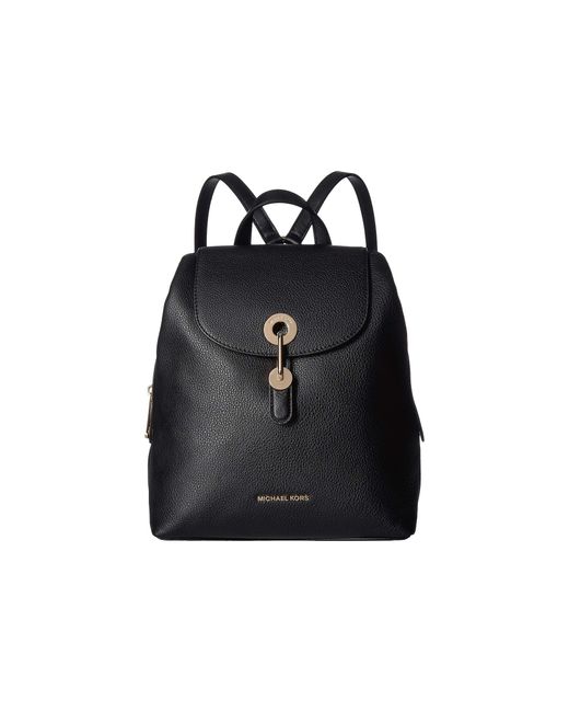 michael michael kors raven medium pebbled leather backpack