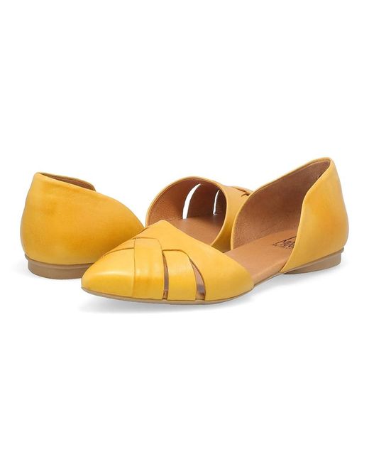 Miz Mooz Yellow Jade (Jade Ochre) Flat Shoes