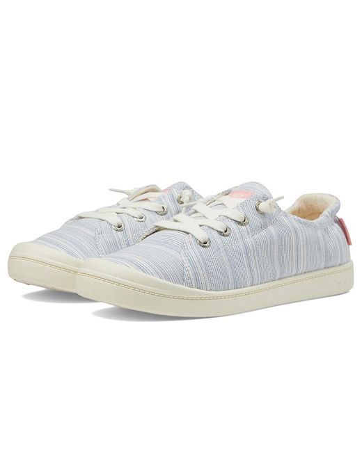 Roxy White Bayshore Plus Shoes, Textile