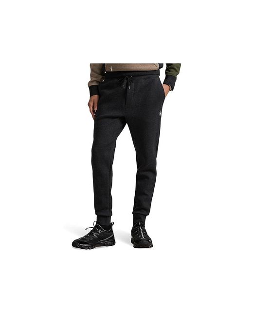Polo Ralph Lauren Black Double-Knit Jogger Pant Casual Pants, Cotton/Polyester for men