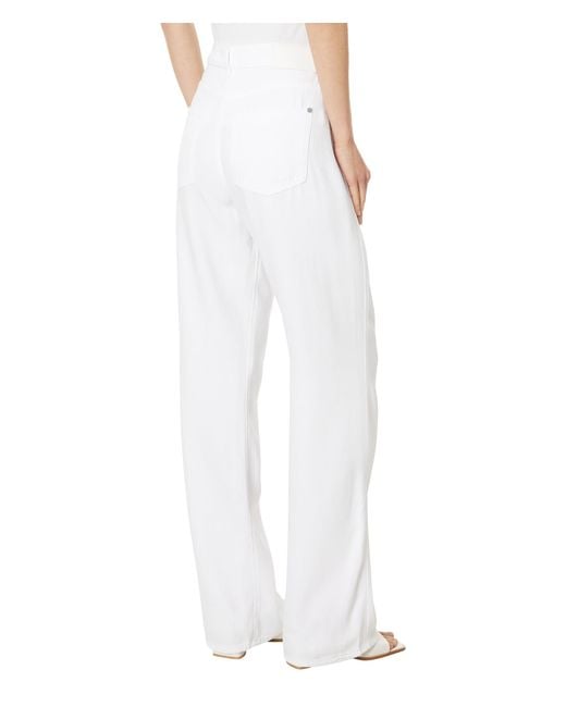 7 For All Mankind White Tess Trouser