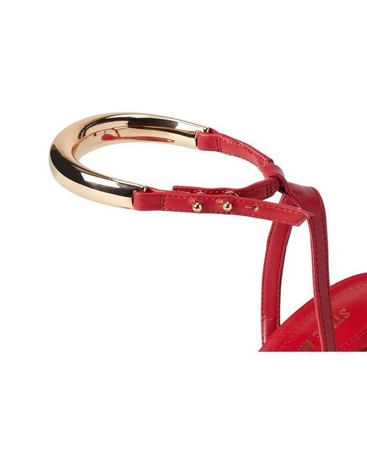 Steve Madden Red Tia High Heels, Leather