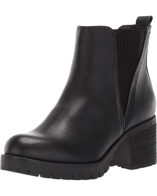 jody ribbed block heel chelsea boot