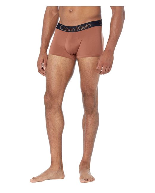 Calvin Klein Synthetic Neo Nudes Low Rise Trunks in Brown for Men | Lyst