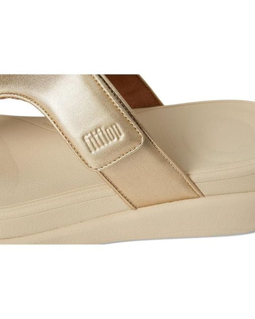 Fitflop Multicolor F-Mode Go Adjustable Flatform Toe-Post Sandals Wedge Shoes 10 M (B) Faux Leather