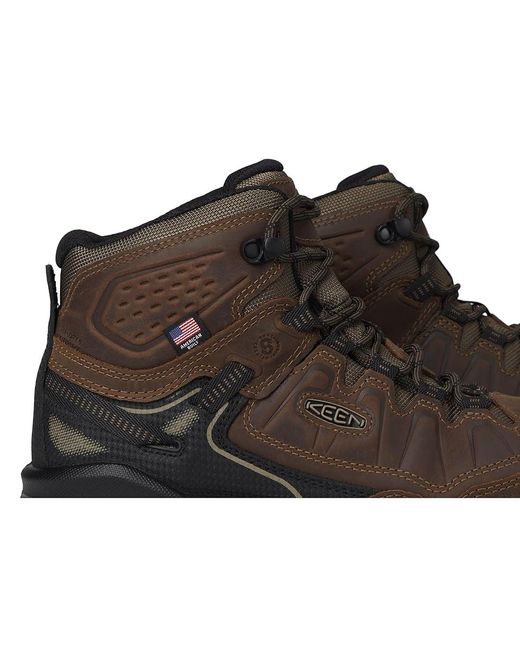 Keen Black Targhee Iv Wp Work Boot (Comp Toe) Hiking Boots Dark Earth/ 9.5 Ee for men