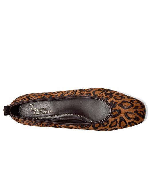 Naturalizer Brown 27 Edit Carla (Cheetah Print) Flat Shoes