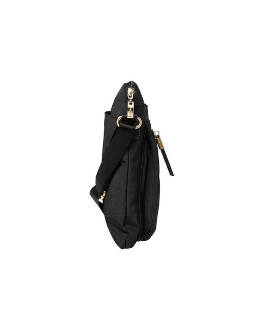 Baggallini Black Go Bagg With Rfid Phone Wristlet Cross Body Handbags/ Hardware, Nylon