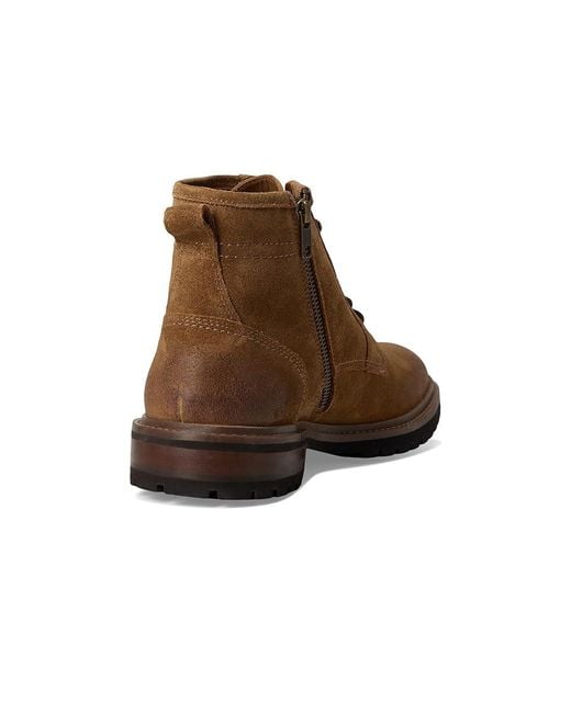 Johnston & Murphy Brown Barrett Plain Toe Boots Boots 10.5 M (D) Leather for men