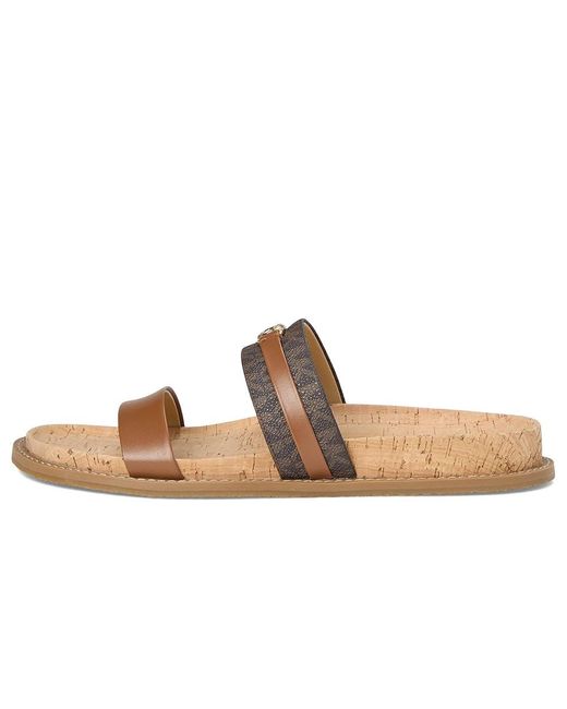 MICHAEL Michael Kors Black Dy Flat Sandal Slide