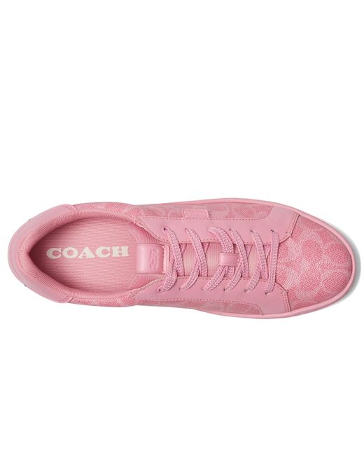 COACH Pink Lowline Coated Canvas