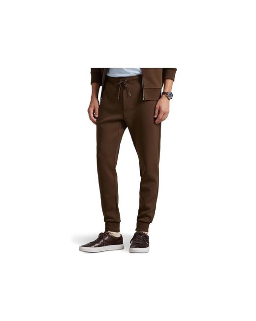 Polo Ralph Lauren Black Double-Knit Jogger Pants Casual Pants, Cotton/Polyester for men