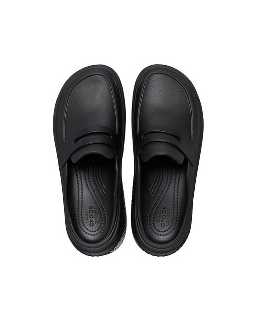 CROCSTM Black Stomp Loafers (/) Flat Shoes