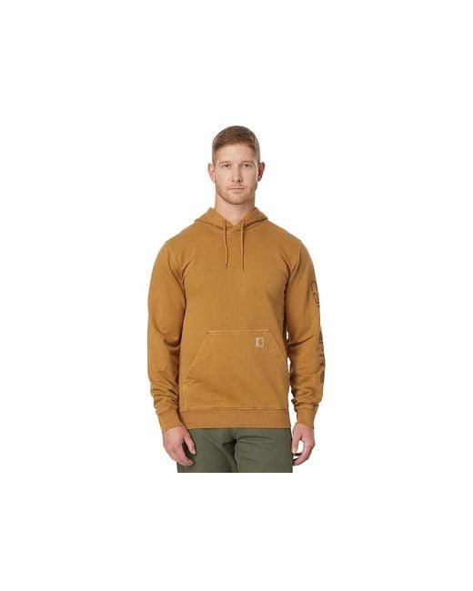 Carhartt Black Relaxed Fit Midweight French Terry Graphic Sweatshirt Clothing 2Xl (Reg) Cotton/Spandex/Terry for men