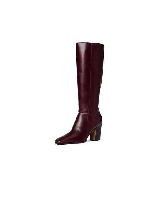 Franco Sarto Red Jonie Wide Calf Boots, Leather