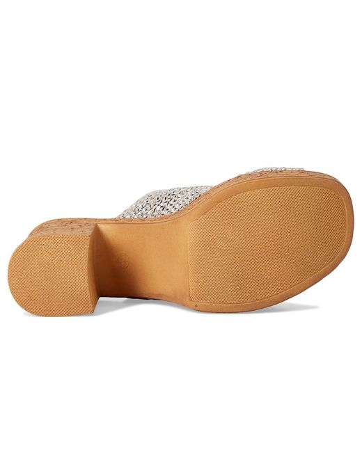 Seychelles Adorned Metallic Raffia Slide Sandal Dress Sandals, Synthetic