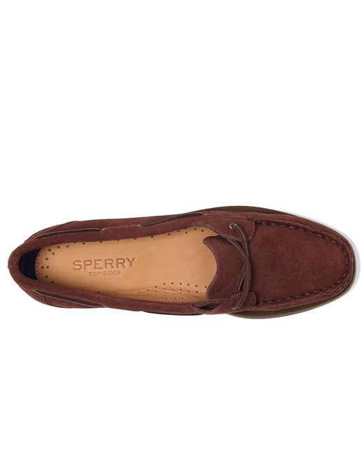 Sperry Top-Sider Brown Ao 1 Eye Flat Shoes 5 M (B) Leather
