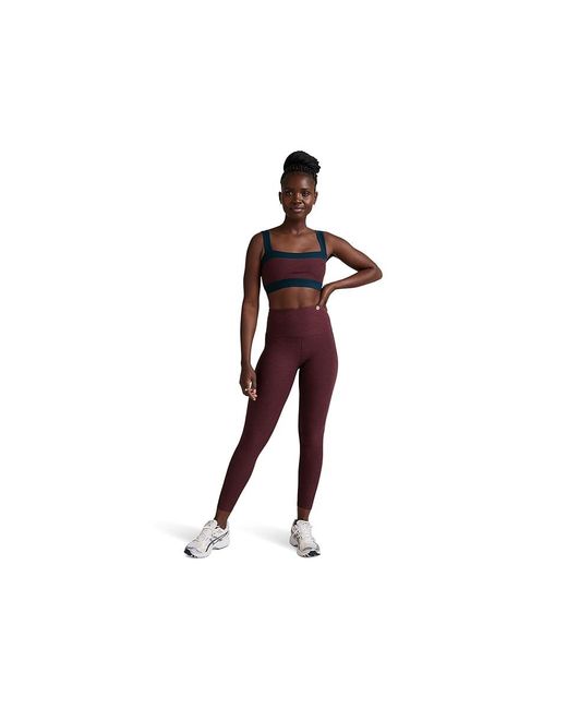 Beyond Yoga Black Spacedye Horizon Colorblock Bra Bra Midnight Burgundy/Nocturnal Heather, Elastane/Polyester