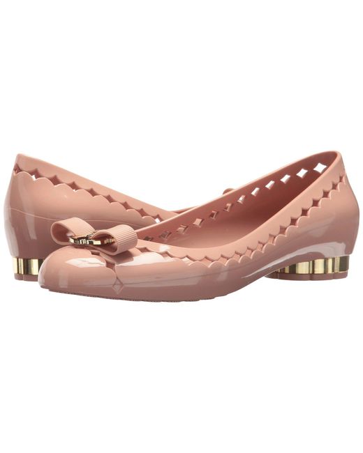 Ferragamo 'jelly' Ballet Flats Pink