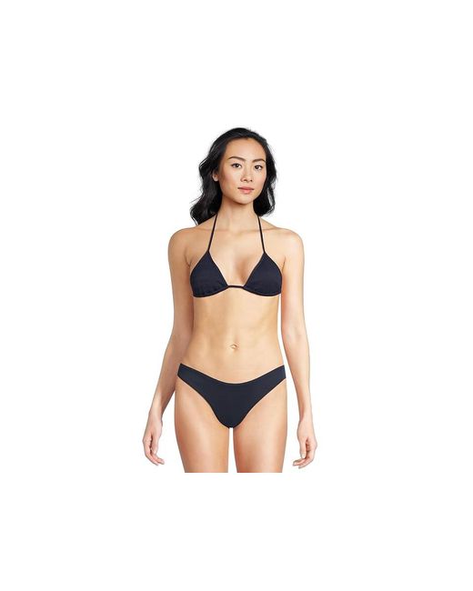 LSPACE Black Aspen Top Swimwear Sm (32-34B) Nylon/Spandex