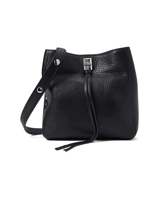 Rebecca Minkoff Leather Darren Small Shoulder Bag in Black Lyst
