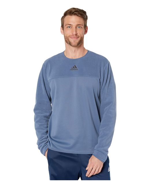 Adidas Blue Team Issue Crew Neck Sweatshirt for men