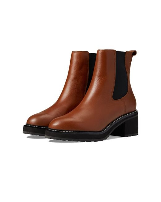 Madewell The Carina Platform Chelsea Boot in Brown | Lyst