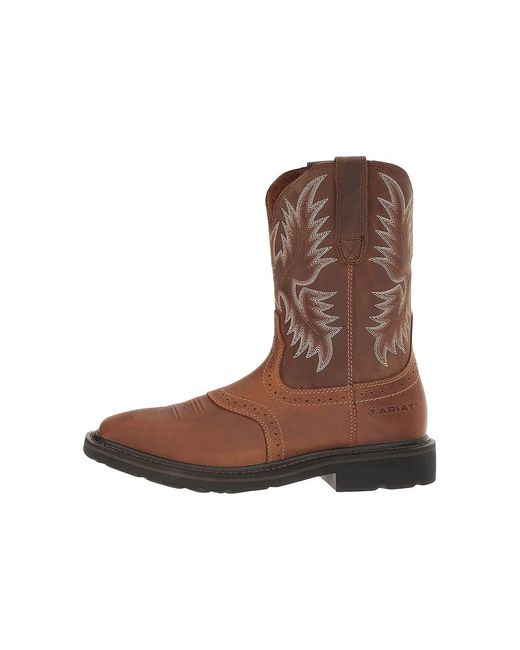 Ariat Brown Sierra Wide Square Toe Cowboy Boots 13 Ee for men