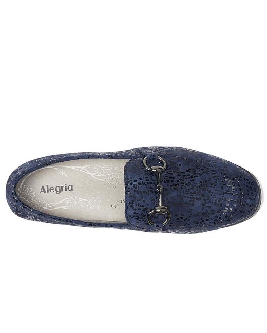 Alegria Blue Aliya Flat Shoes, Leather