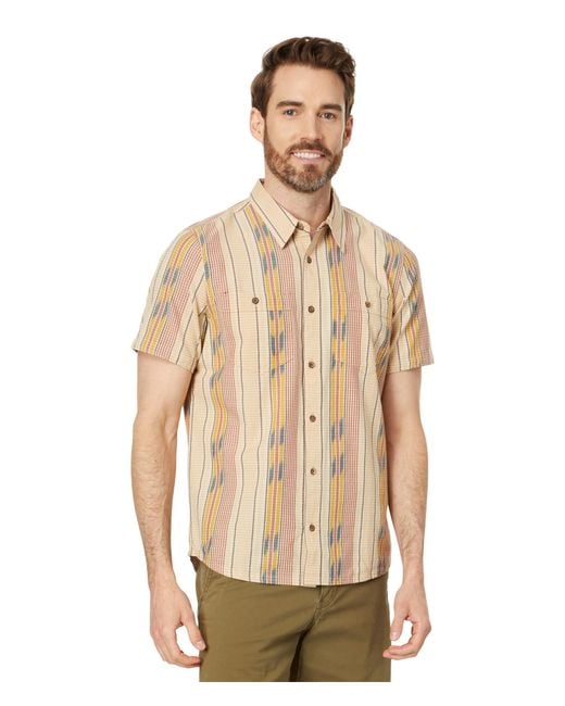 Toad&Co Natural Smythy Short Sleeve Shirt for men