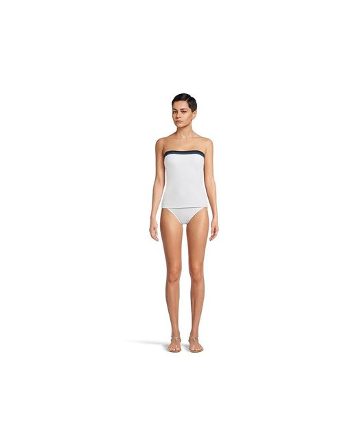 Tommy Bahama Black Island Cays Color-Block Bandini Swimwear Md (Us 10-12) Spandex/Nylon
