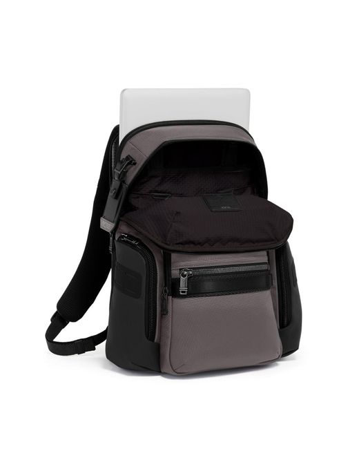 Tumi Black Navigation Backpack for men