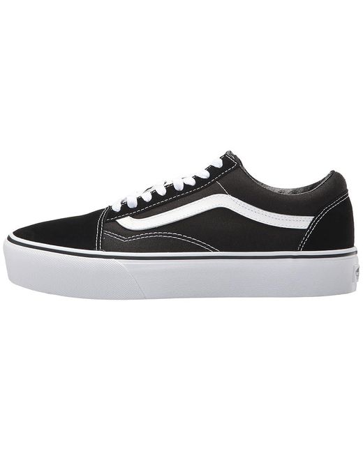 Vans Black Old Skool Platform Skate Shoes/ 5