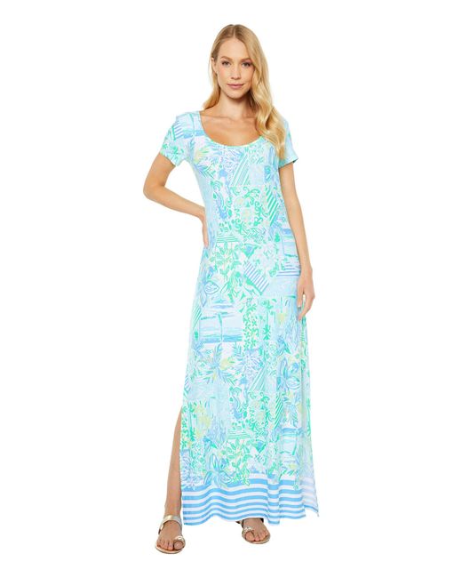 lilly pulitzer blue maxi