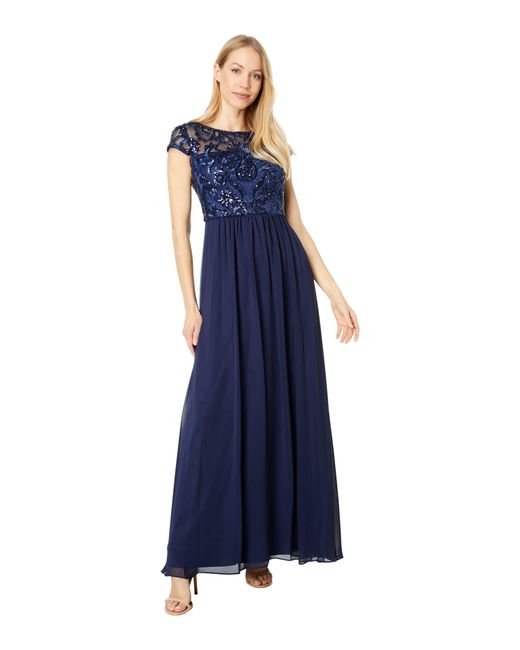 vince camuto sequin bodice gown