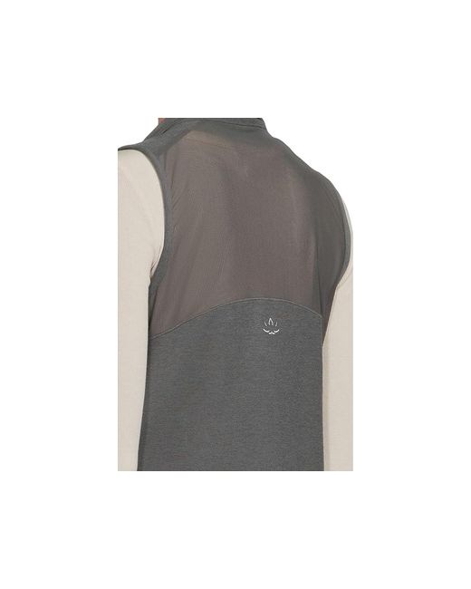 Beyond Yoga Black Venice Zip-Front Vest Jacket, Elastane/Polyester