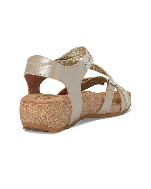 Taos Footwear Metallic Trulie Sandals, Leather