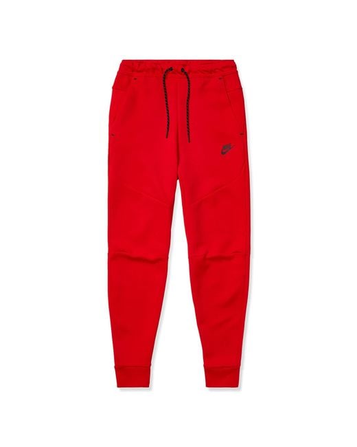 Nike Red Sportswear Tech Fleece Pants for men