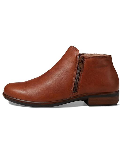 Naot Brown Helm Boots, Leather/Suede