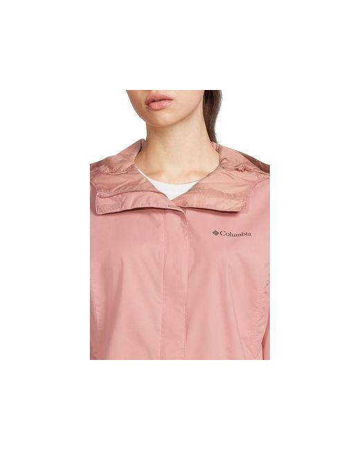 Columbia Pink Arcadia Iitm Jacket Coat, Mesh/Nylon/Polyester