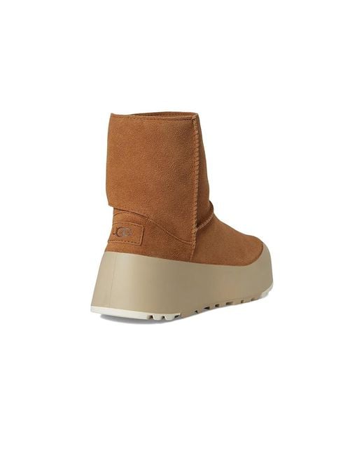 Ugg Brown Classic Streetscape Boots Chestnut/Mustard Seed 6 B
