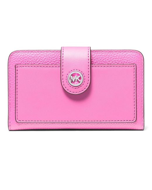 MICHAEL Michael Kors Pink Mk Charm Medium Tab Pocket Billfold